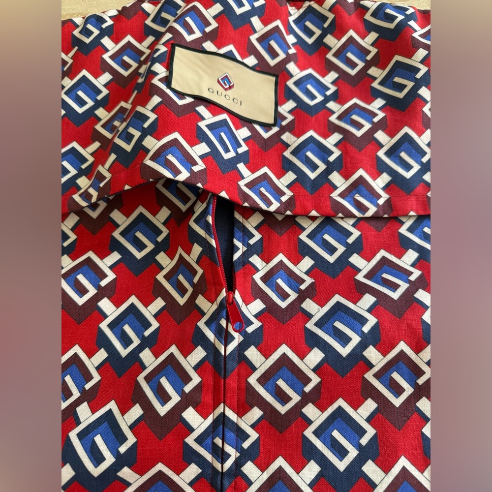 NWT GUCCI  G Geometric Travel Linen Garment Bag Minaudière  Unisex 27”x43” - Picture 15 of 16